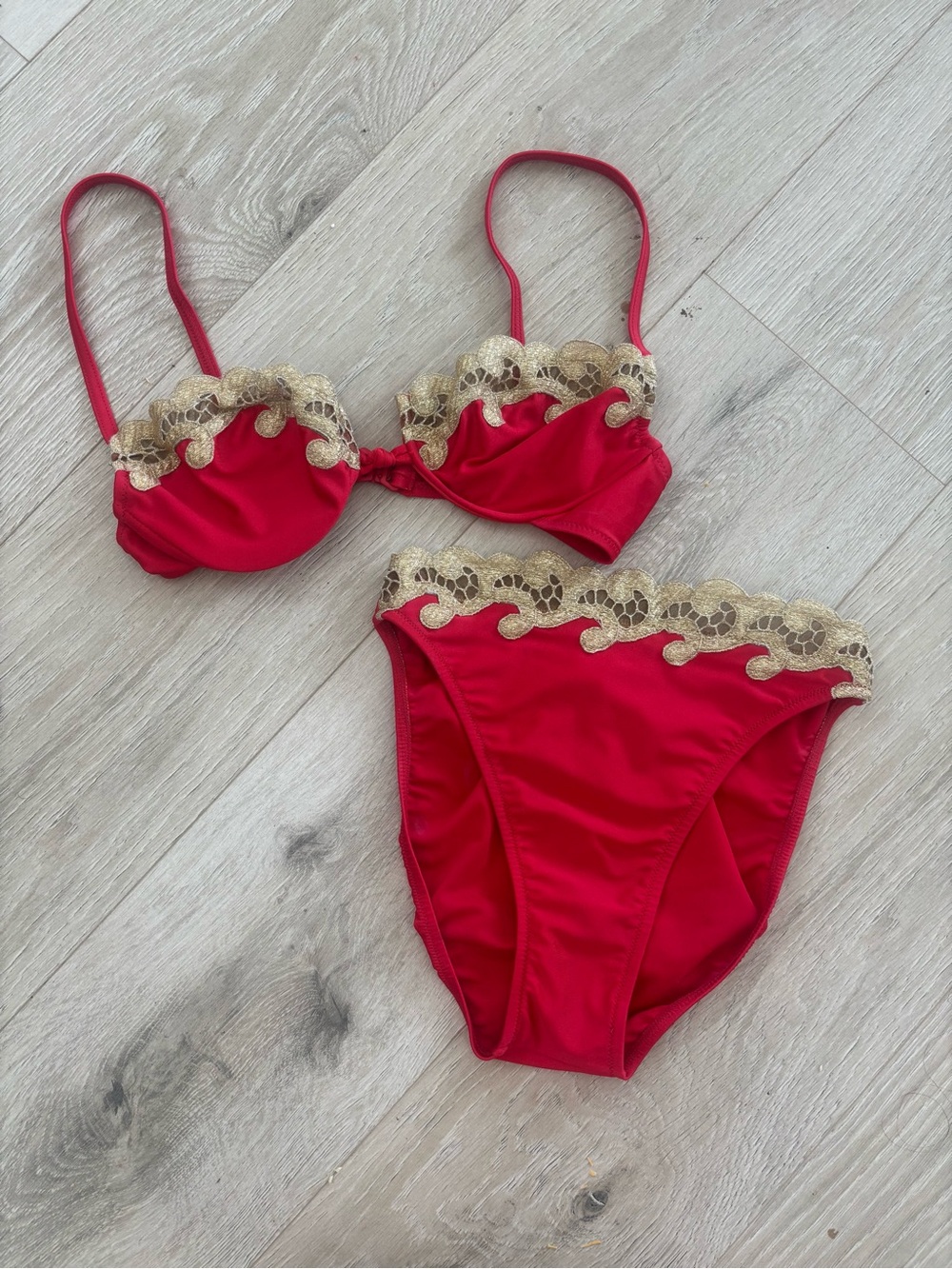 Vintage 80s/90s Gottex High Leg Swimsuit Bikini